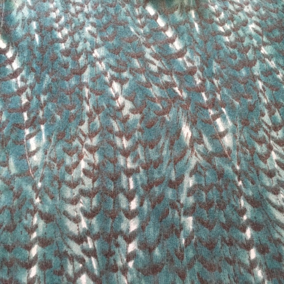 Talbots Cashmere Teal Feather Sweater Size L - Picture 8 of 8